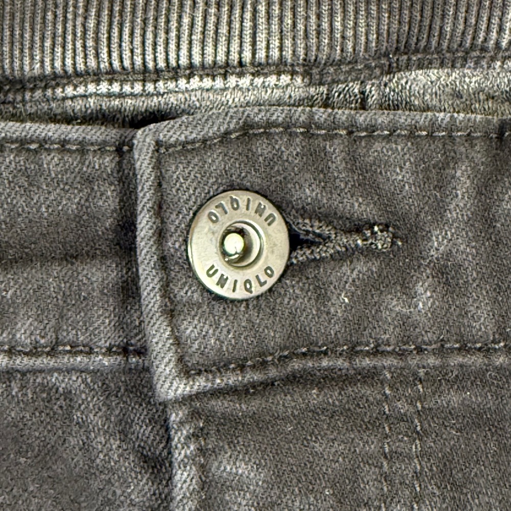 UNIQLO Jeans 27 x 30 Black Wash Slim Fit Straight Leg Pants Waist Stretch Men's - Picture 5 of 12